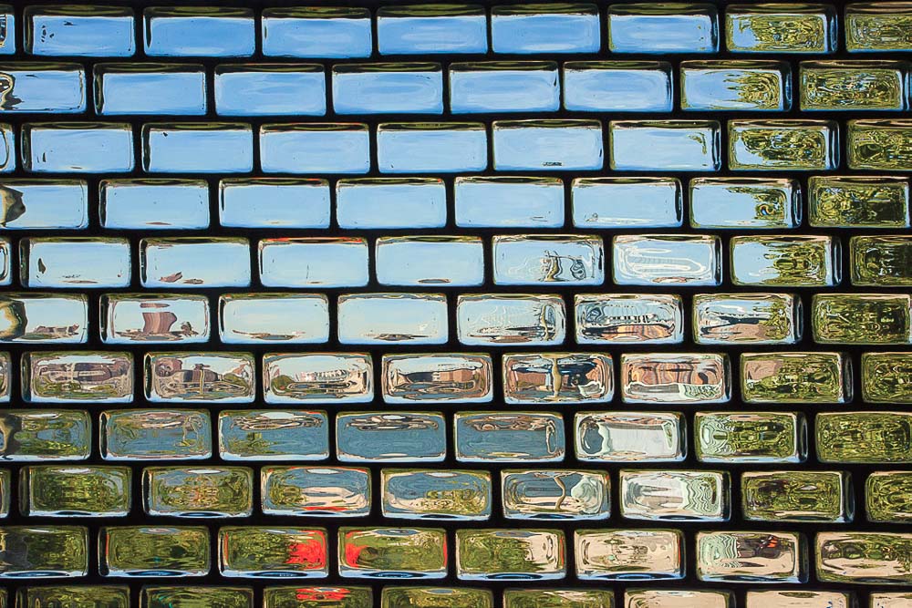 Closeup of Glass Bricks - Vista Brick - St Anns Theater New York