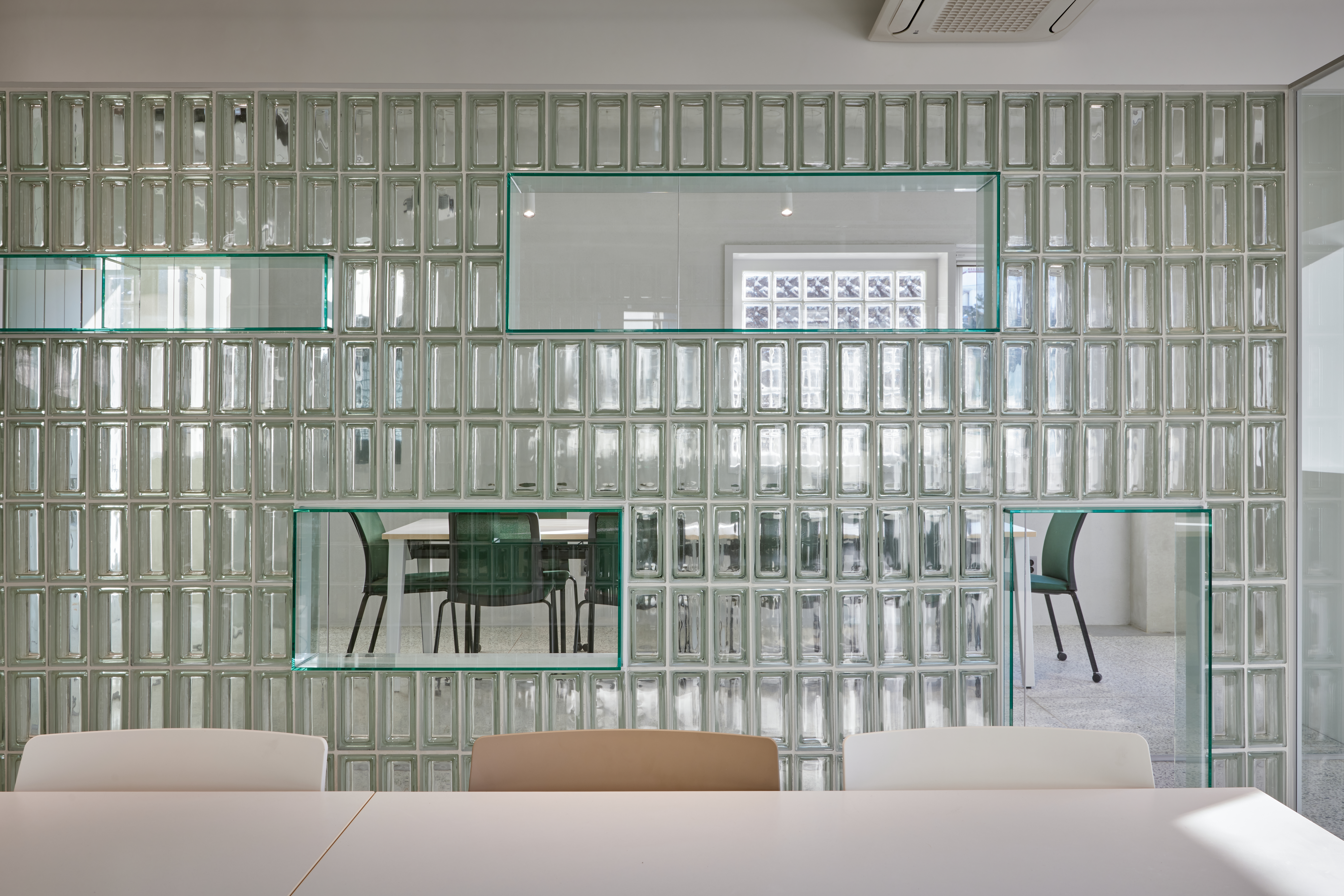 clearview block conference room wall