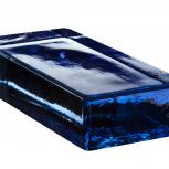 Blue vetropieno glass block