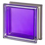 Mendini Amethista Glass Block purple 19x19x8