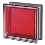 Mendini Rubino Glass Block Red  19x19x8
