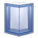 90 EC Pegasus Blue Smooth Corner glass block