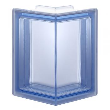 90 EC Pegasus Blue Smooth Corner glass block