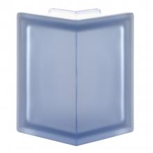 Pegasus Blue Smooth Corner glass block, 90 EC 2S